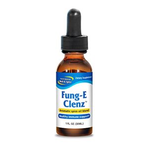 north american herb & spice fung-e-clenz - 1 fl. oz. - immune support, healthy hair, skin & nails - contains oregano, food & spice oils - non-gmo, vegan - 173 total servings