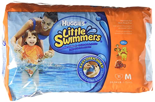 Huggies Little Swimmers Disposable Swimpants, Size M (24-34 lb), 11 ct