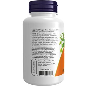 NOW Supplements, Oregano (Origanum vulgare) 450 mg, Free Radical Scavenger*, 100 Veg Capsules