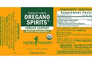 Herb Pharm Oregano Spirits Extract And Essential Oil Blend For Immune Support, 1 Ounce