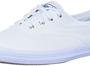 Keds Women's Champion Original Canvas Lace-Up Sneaker, White, 8.5 XW US