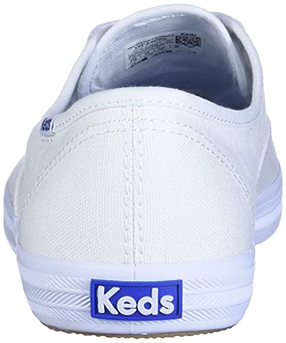 Keds Women's Champion Original Canvas Lace-Up Sneaker, White, 8.5 XW US