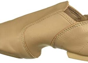 Capezio Women's E-Series Jazz Slip On Shoe, Caramel, 11