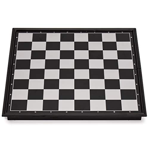 Yellow Mountain Imports Travel Magnetic Chess Set (9.8-Inch) - Folding and Portable Board Game