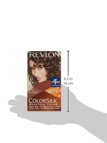 Revlon ColorSilk Permanent Color, Dark Brown 30, 2 pack