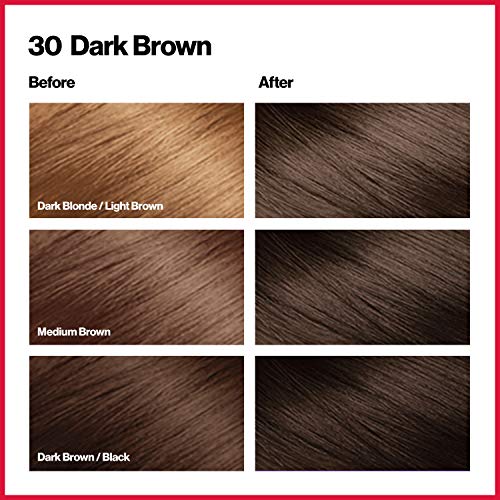 Revlon ColorSilk Permanent Color, Dark Brown 30, 2 pack