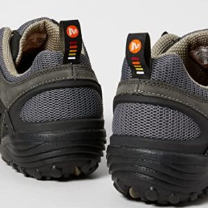 Merrell mens Merrell Mens Intercept Breathable Walking Shoes J73703 Black Smooth Black Leather UK Size 10 (EU 44.5, US 10.5)