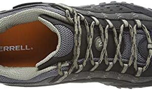 Merrell mens Merrell Mens Intercept Breathable Walking Shoes J73703 Black Smooth Black Leather UK Size 10 (EU 44.5, US 10.5)