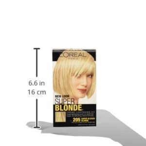 L'Oreal Paris Super Blonde Creme Lightening Kit, 205 Light Brown To Light Blonde