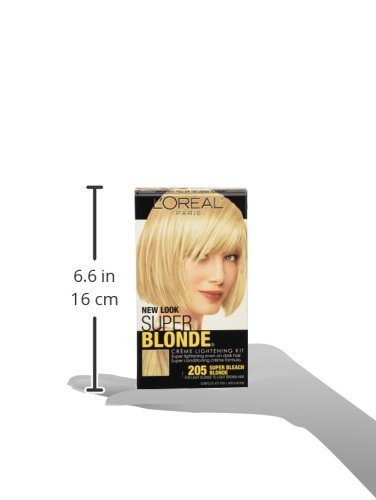 L'Oreal Paris Super Blonde Creme Lightening Kit, 205 Light Brown To Light Blonde