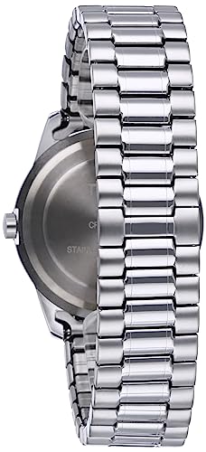 Timex Men's South Street Sport 36mm Watch – Silver-Tone Case Blue Dial with Silver-Tone Stainless Steel Expansion Band