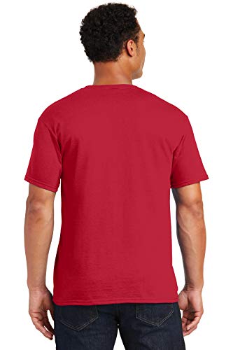 JERZEES Adult Dri-Power Heavyweight Blend T-Shirt , Medium, True Red