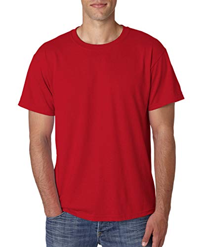 JERZEES Adult Dri-Power Heavyweight Blend T-Shirt , Medium, True Red