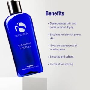 iS CLINICAL Cleansing Complex, 3in1 Gentle deep pore cleanser Face Wash and Makeup remover. Helps acne and blemish-prone skin