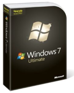 microsoft windows ultimate 7 english row vup dvd