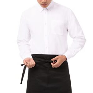 Chef Works Unisex Half Bistro Server Apron, Black, One Size