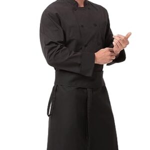 Chef Works Unisex Tapered Chef Apron, Black, One Size