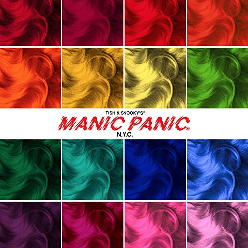 MANIC PANIC Red Passion Hair Dye – Classic High Voltage - Semi Permanent Hair Color - Glows in Blacklight - Medium Strawberry Red Shade With Pink Tint - Vegan, PPD & Ammonia Free - For Coloring Hair