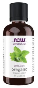 now essential oils, oregano oil, comforting aromatherapy scent, steam distilled, 100% pure, vegan, child resistant cap, 2-ounce