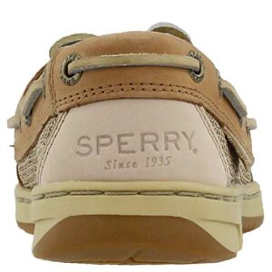 Sperry Womens Angelfish Boat Shoe, Linen/Oat, 10