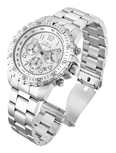 Invicta Men's Specialty Quartz Watch with Stainless Steel Band, Silver (Model: 6620)