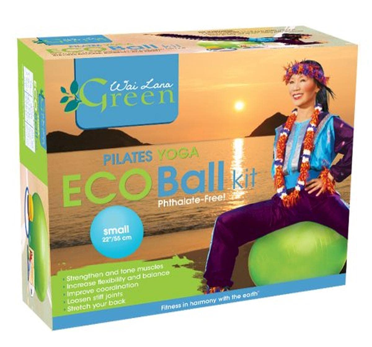 Wai Lana Green Eco Ball Kit with DVD, Medium/Green