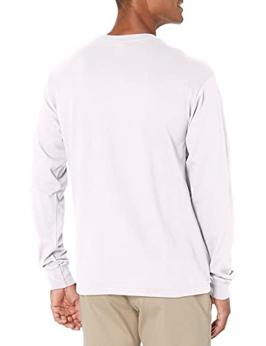 Soffe mens Mj Soffe Men's Long-sleeve Cotton T-shirt fashion t shirts, White, Large US