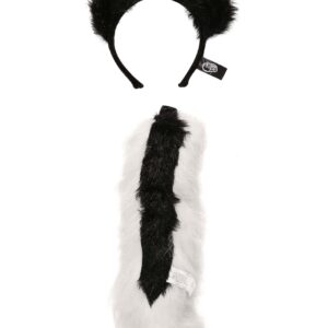 Skunk Ears & Tail Set Standard Black