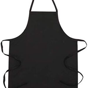 Chef Works Unisex Bib Apron, Black, One Size