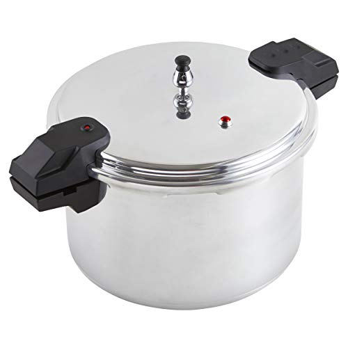 Mirro 92116 Polished Aluminum 5 / 10 / 15-PSI Pressure Cooker / Canner Cookware, 16-Quart, Silver