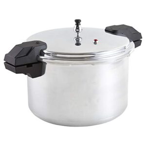 Mirro 92116 Polished Aluminum 5 / 10 / 15-PSI Pressure Cooker / Canner Cookware, 16-Quart, Silver