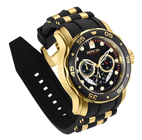 Invicta Men's 6981 Pro Diver Collection Chronograph Black Dial Black Dress Watch