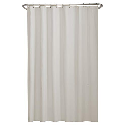 Maytex Microfiber Shower Curtain/Liner, Bone, 70" x 72"