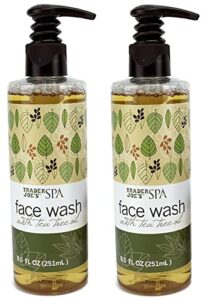 trader joe's spa face wash with tea tree oil (2 packs)