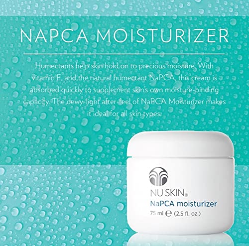 Nu Skin NaPCA Whole Body Moisturizer - Natural Cream, Vitamin E & Hyaluronic Acid, 2.55 Fl Oz