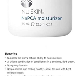 Nu Skin NaPCA Whole Body Moisturizer - Natural Cream, Vitamin E & Hyaluronic Acid, 2.55 Fl Oz