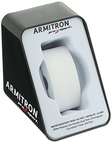 Armitron Sport Women's 457012BLK Chronograph Black Resin Stainless-Steel Accent Strap Watch