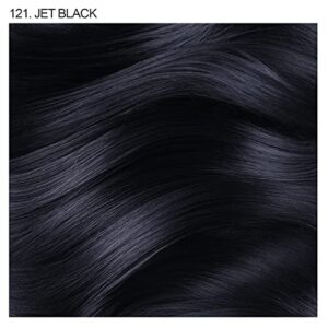 Adore Semi Permanent Hair Color - Vegan and Cruelty-Free Hair Dye - 4 Fl Oz - 121 Jet Black (Pack of 1)