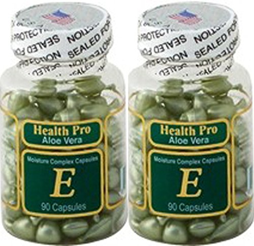 Vitamin E Skin Oil Aloe Vera, 90 Softgels (Pack of 2)