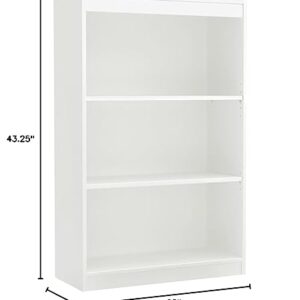 South Shore Axess 3-Shelf Bookcase, Pure White