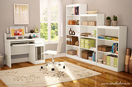 South Shore Axess 3-Shelf Bookcase, Pure White