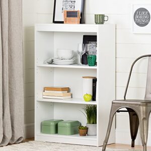 South Shore Axess 3-Shelf Bookcase, Pure White