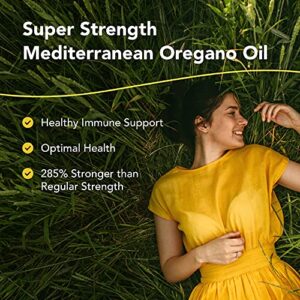 NORTH AMERICAN HERB & SPICE Super Strength Oreganol P73-60 Softgels - Immune System Support - Vegan Friendly Wild Oregano - 285% More Potent Than Regular Strength - Non-GMO - 60 Servings