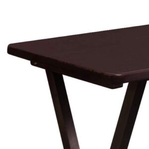 Casual Home 5 Piece Tray Table Set, Espresso