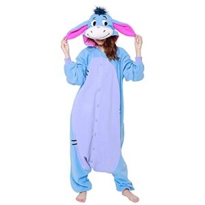 sazac eeyore kigurumi - onesie jumpsuit halloween costume (adults)