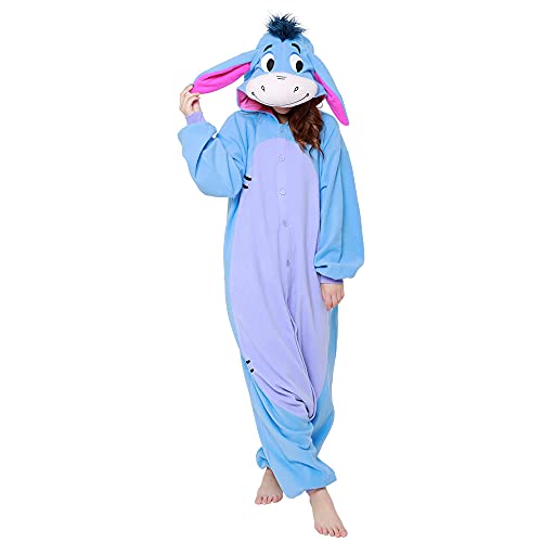 SAZAC Eeyore Kigurumi - Onesie Jumpsuit Halloween Costume (Adults)