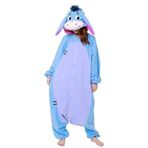 SAZAC Eeyore Kigurumi - Onesie Jumpsuit Halloween Costume (Adults)