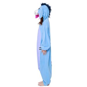 SAZAC Eeyore Kigurumi - Onesie Jumpsuit Halloween Costume (Adults)