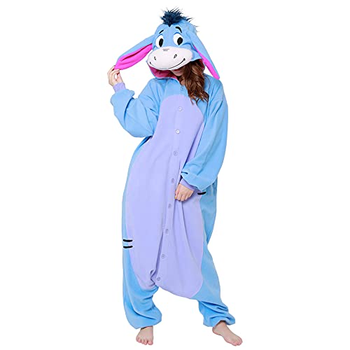 SAZAC Eeyore Kigurumi - Onesie Jumpsuit Halloween Costume (Adults)