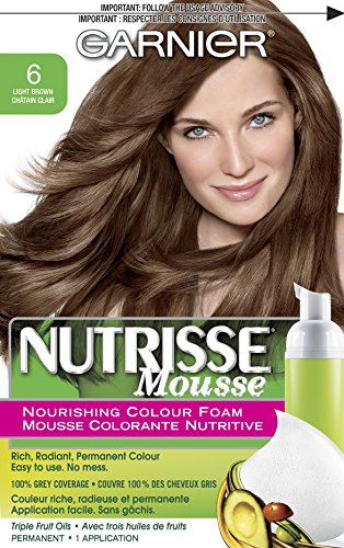 Garnier Nutrisse Nourishing Color Foam, Light Brown